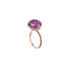 Amethyst oval ring