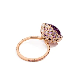 Amethyst oval ring