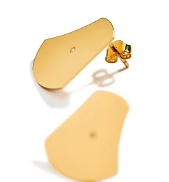 Bell shaped diamond earrings