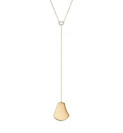 Bell shaped diamond necklace