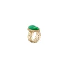 Big Agata triple chain diamond ring
