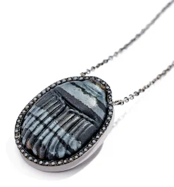 Big Andrea diamond men's necklace