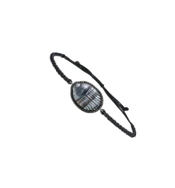 Big Andrea macrame diamond men's bracelet