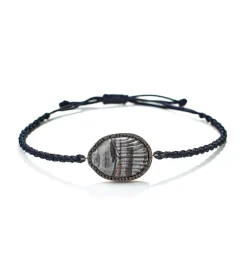 Big Andrea macrame diamond men's bracelet