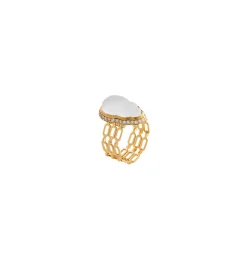 Big Chiara triple chain diamond ring