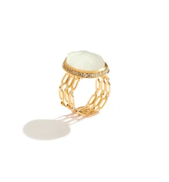 Big Chiara triple chain diamond ring