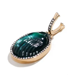 Big Gola diamond men's pendant