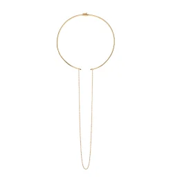 Choker with diamond chain