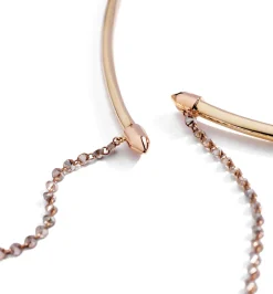 Choker with diamond chain