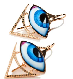 Egyptian Grand Bleu diamond earrings