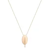 Ellipse diamond line necklace