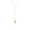 Ellipse diamond necklace