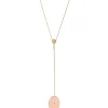 Ellipse diamond necklace