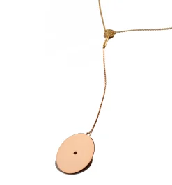 Ellipse diamond necklace