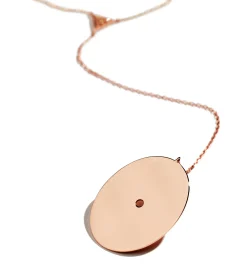 Ellipse diamond necklace