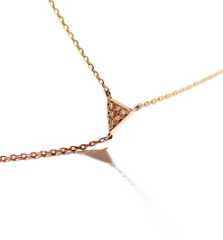 Ellipse diamond necklace