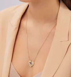 Escapulario coeur diamond necklace lito♡racil