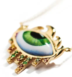 From L.A. to N.Y. Petit Vert diamond necklace