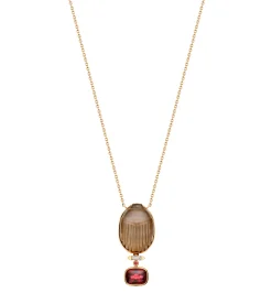 Gabriella diamond necklace with with tourmaline