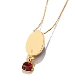 Gabriella diamond necklace with with tourmaline