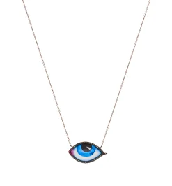 Grand Bleu diamond and ruby necklace Pour Homme
