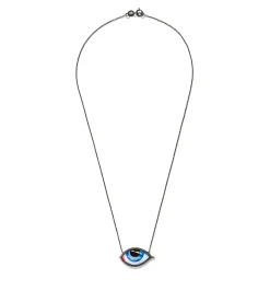 Grand Bleu diamond and ruby necklace Pour Homme