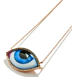 Grand bleu diamond necklace