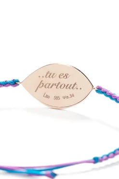 Grand Bleu macrame bracelet