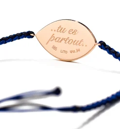 Grand Bleu macrame bracelet