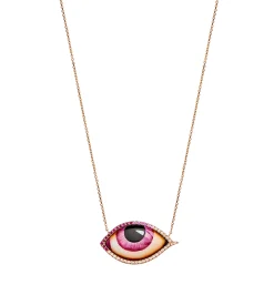 Grand Rose diamond, ruby and sapphire necklace