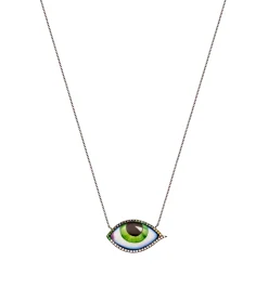 Grand Vert diamond and tsavorite necklace
