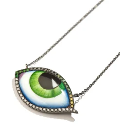 Grand Vert diamond and tsavorite necklace Pour Homme