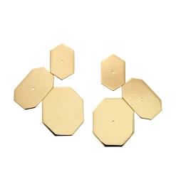 Hexagon and Octagon earrings