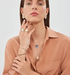 Hexagon and Square diamond ring