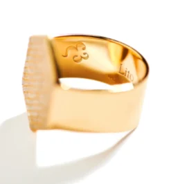 Hexagon diamond ring