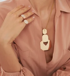 Hexagon diamond ring