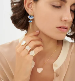 Isida Grand et Petit Bleu diamond earrings