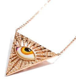 Isida Petit amber diamond necklace
