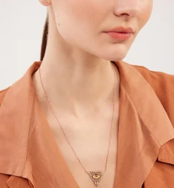 Isida Petit amber diamond necklace
