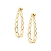 Large oval chain hoops
