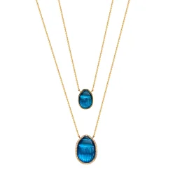Luna Escapulario diamond necklace
