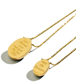 Luna Escapulario diamond men's necklace