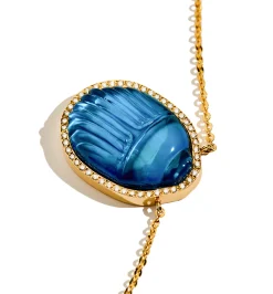 Luna Escapulario diamond necklace