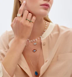 Luna Escapulario diamond necklace