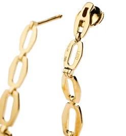 Medium oval chain hoops