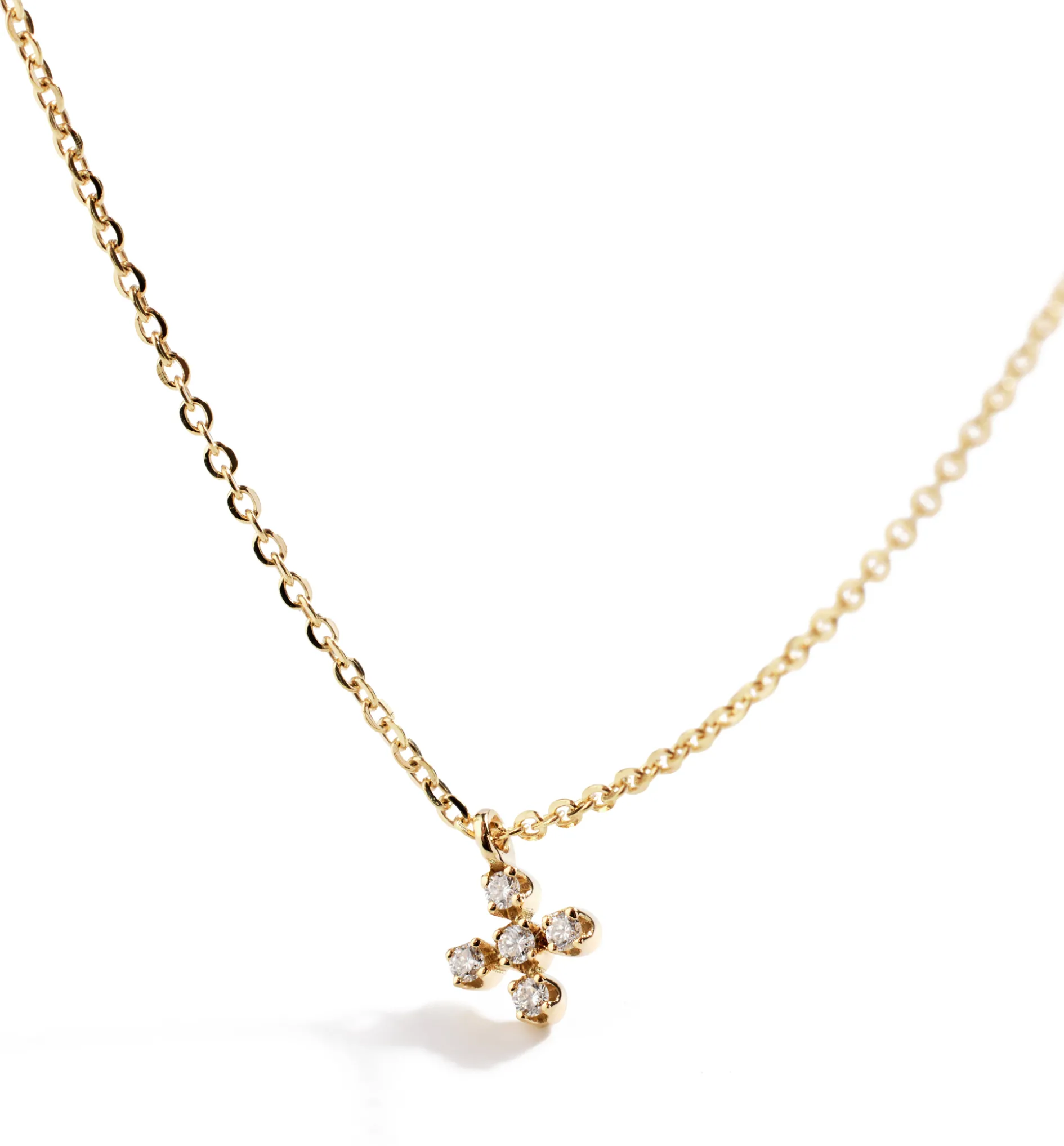 Mini Diamond Cross necklace
