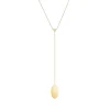 Mini Ellipse diamond triangle necklace