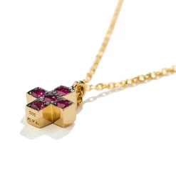Mini Ruby Cross necklace