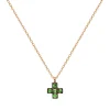 Miny Tsavorite Cross necklace