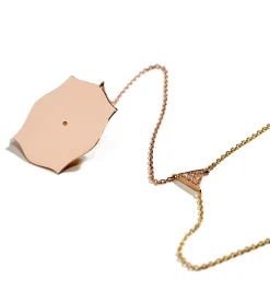 Mirror diamond necklace